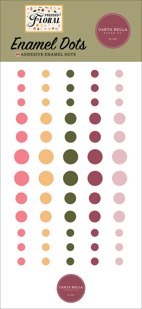 Carta Bella Pressed Floral Enamel Dots (CBPF473028)