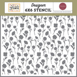 Carta Bella Pressed Floral Stencil Pressed Wildflower (CBPF473033)