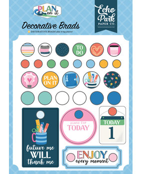 Echo Park Plan On It Decorative Brads (POI474020)