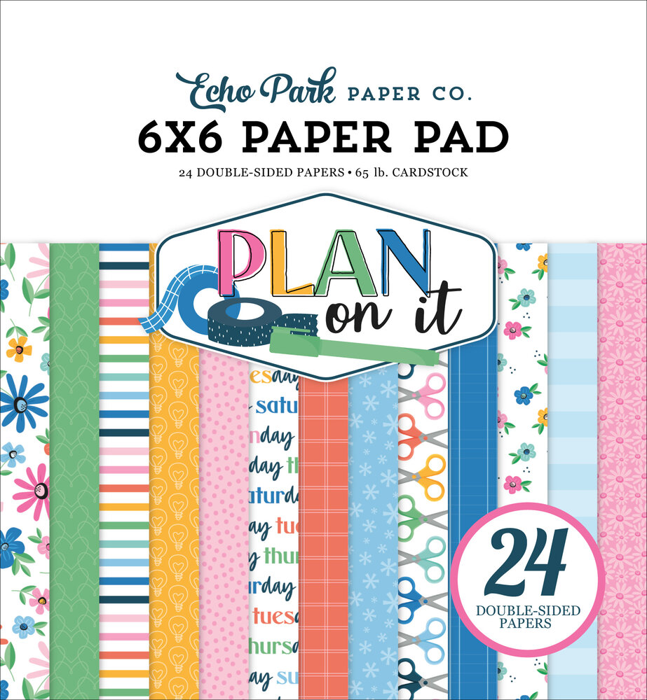 Echo Park Plan On It 6x6 Inch Paper Pad (POI474023) Echo Park Plan On It 6x6 Inch Paper Pad (POI474023)