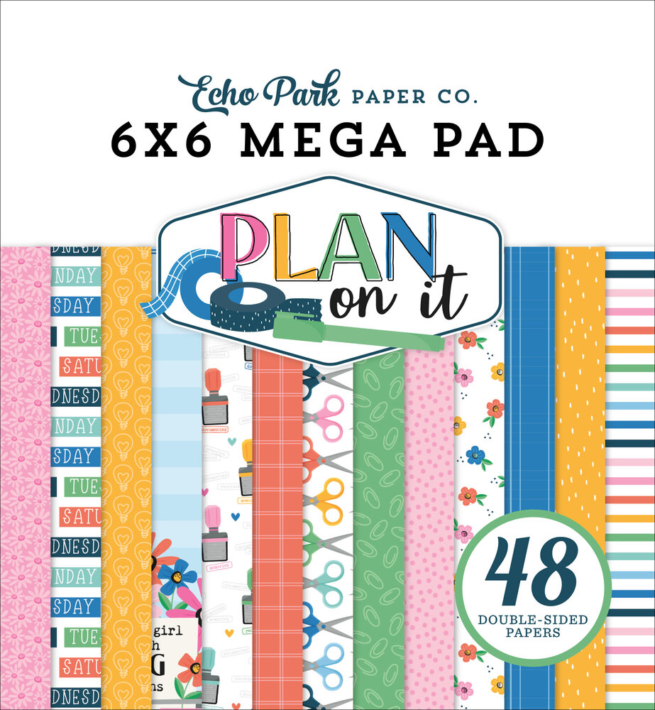 Echo Park Plan On It 6x6 Inch Cardmakers Mega Pad (POI474031) Echo Park Plan On It 6x6 Inch Cardmakers Mega Pad (POI474031)