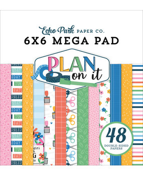 Echo Park Plan On It 6x6 Inch Cardmakers Mega Pad (POI474031) Echo Park Plan On It 6x6 Inch Cardmakers Mega Pad (POI474031)