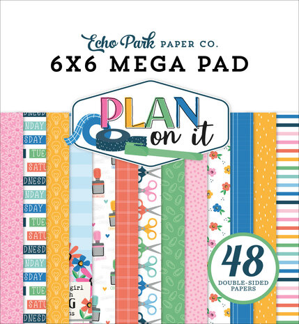 Echo Park Plan On It 6x6 Inch Cardmakers Mega Pad (POI474031) Echo Park Plan On It 6x6 Inch Cardmakers Mega Pad (POI474031)