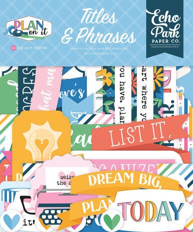 Echo Park Plan On It Titles & Phrases (POI474032) Echo Park Plan On It Titles & Phrases (POI474032)
