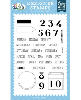 Echo Park Plan On It Designer Stamps Calendar Memo (POI474044)