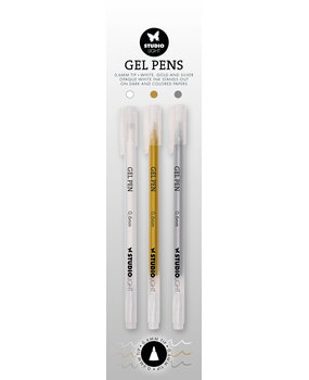 Studio Light Gel Pens 0.6mm White/Gold/Silver (SL-CO-GP02) Studio Light Gel Pens 0.6mm White/Gold/Silver (SL-CO-GP02)