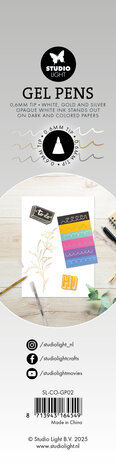Studio Light Gel Pens 0.6mm White/Gold/Silver (SL-CO-GP02) Studio Light Gel Pens 0.6mm White/Gold/Silver (SL-CO-GP02)