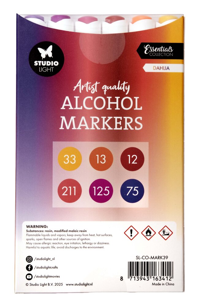 Studio Light Alcohol Markers Dahlia (SL-CO-MARK39) Studio Light Alcohol Markers Dahlia (SL-CO-MARK39)