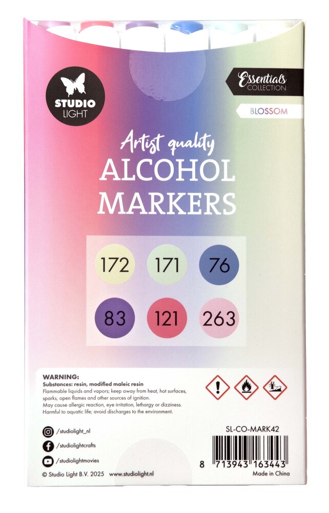 Studio Light Alcohol Markers Blossom (SL-CO-MARK42) Studio Light Alcohol Markers Blossom (SL-CO-MARK42)