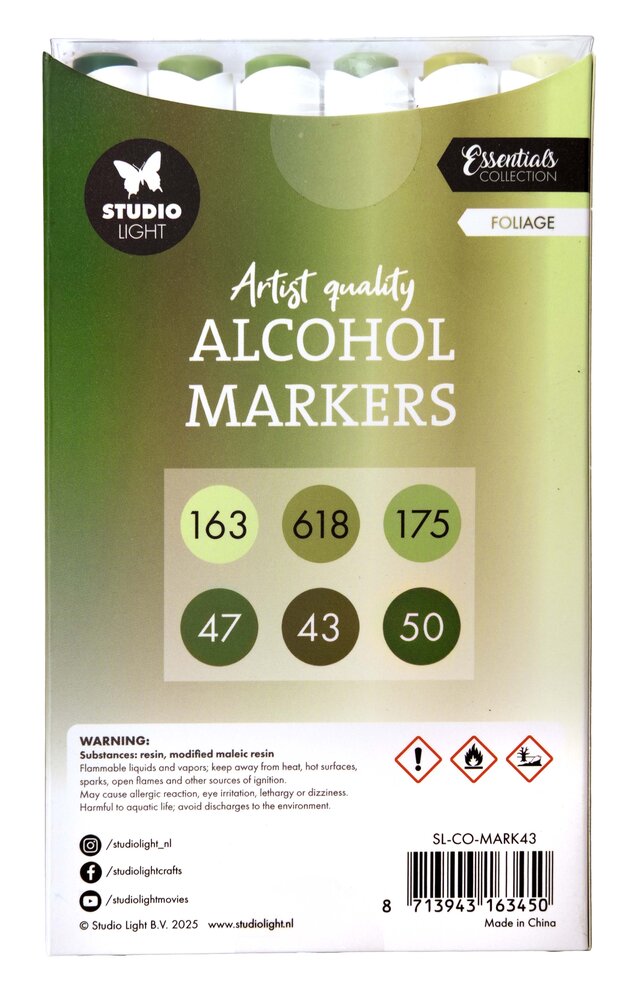 Studio Light Alcohol Markers Foliage (SL-CO-MARK43) Studio Light Alcohol Markers Foliage (SL-CO-MARK43)