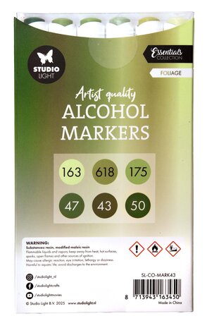 Studio Light Alcohol Markers Foliage (SL-CO-MARK43) Studio Light Alcohol Markers Foliage (SL-CO-MARK43)