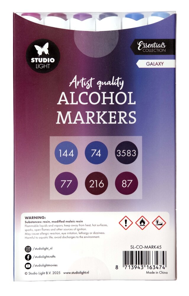 Studio Light Alcohol Markers Galaxy (SL-CO-MARK45) Studio Light Alcohol Markers Galaxy (SL-CO-MARK45)