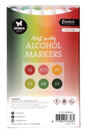 Studio Light Alcohol Markers Tropical (SL-CO-MARK46) Studio Light Alcohol Markers Tropical (SL-CO-MARK46)