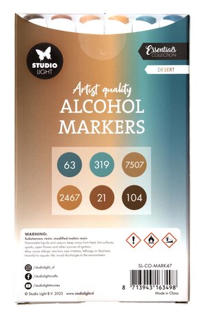 Studio Light Alcohol Markers Desert (SL-CO-MARK47) Studio Light Alcohol Markers Desert (SL-CO-MARK47)