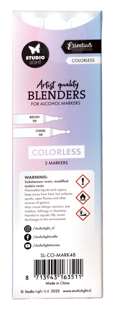 Studio Light Alcohol Markers Colorless Blenders (SL-CO-MARK48) Studio Light Alcohol Markers Colorless Blenders (SL-CO-MARK48)