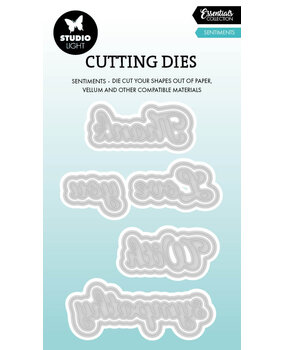 Studio Light Sentiments Essentials Cutting Die (SL-ES-CD1072) Studio Light Sentiments Essentials Cutting Die (SL-ES-CD1072)