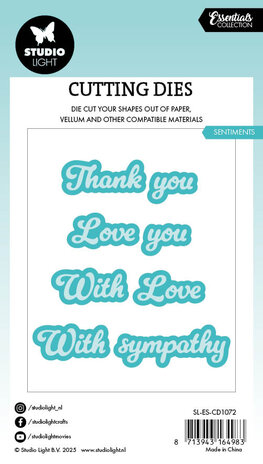 Studio Light Sentiments Essentials Cutting Die (SL-ES-CD1072) Studio Light Sentiments Essentials Cutting Die (SL-ES-CD1072)
