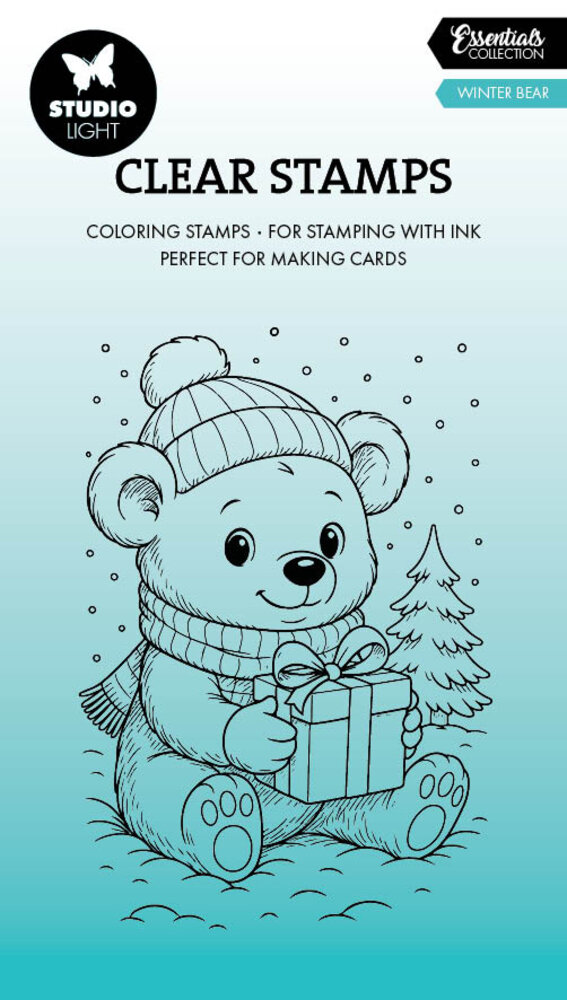 Studio Light Winter Bear Essentials Clear Stamp (SL-ES-STAMP894) Studio Light Winter Bear Essentials Clear Stamp (SL-ES-STAMP894)