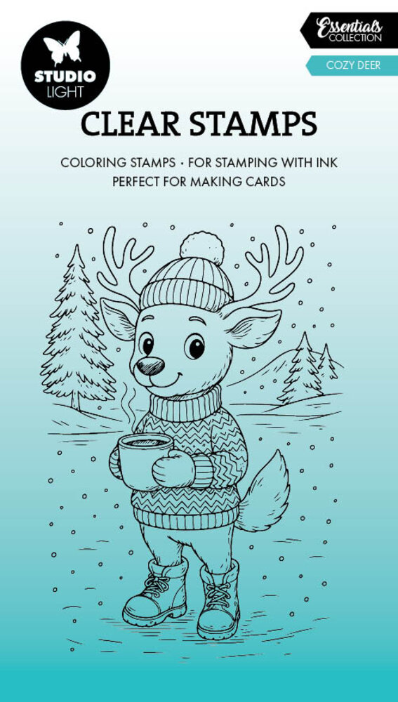 Studio Light Cozy Deer Essentials Clear Stamp (SL-ES-STAMP895) Studio Light Cozy Deer Essentials Clear Stamp (SL-ES-STAMP895)