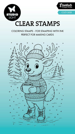 Studio Light Cozy Deer Essentials Clear Stamp (SL-ES-STAMP895) Studio Light Cozy Deer Essentials Clear Stamp (SL-ES-STAMP895)