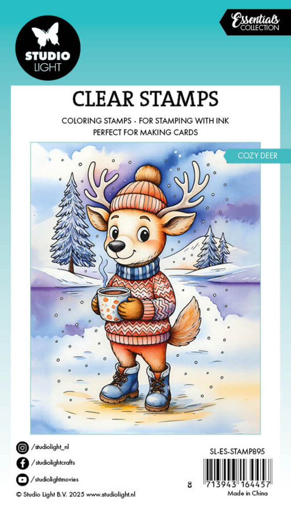 Studio Light Cozy Deer Essentials Clear Stamp (SL-ES-STAMP895) Studio Light Cozy Deer Essentials Clear Stamp (SL-ES-STAMP895)