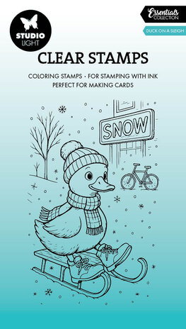 Studio Light Duck on a Sleigh Essentials Clear Stamp (SL-ES-STAMP899) Studio Light Duck on a Sleigh Essentials Clear Stamp (SL-ES-STAMP899)