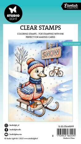 Studio Light Duck on a Sleigh Essentials Clear Stamp (SL-ES-STAMP899) Studio Light Duck on a Sleigh Essentials Clear Stamp (SL-ES-STAMP899)