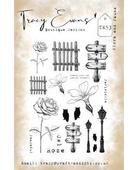 Tracy Evans Flora and Fauna A5 Stamp (TE053) Tracy Evans Flora and Fauna A5 Stamp (TE053)