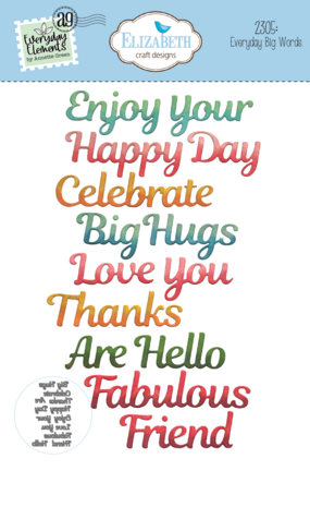 Elizabeth Craft Designs Romantic Revival Die Everyday Big Words (2305) Elizabeth Craft Designs Romantic Revival Die Everyday Big Words (2305)
