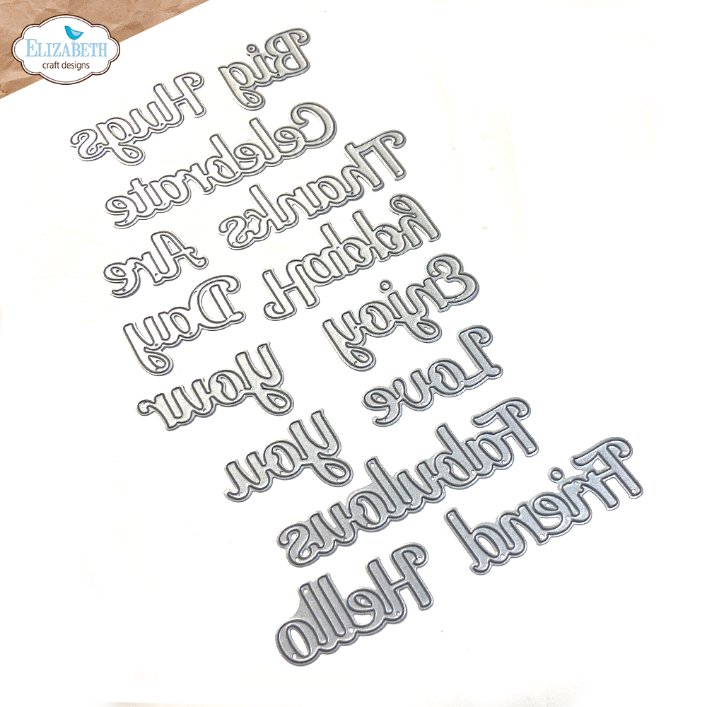Elizabeth Craft Designs Romantic Revival Die Everyday Big Words (2305) Elizabeth Craft Designs Romantic Revival Die Everyday Big Words (2305)