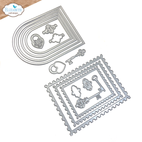 Elizabeth Craft Designs Romantic Revival Die Postage, Arches & Keys (2303) Elizabeth Craft Designs Romantic Revival Die Postage, Arches & Keys (2303)