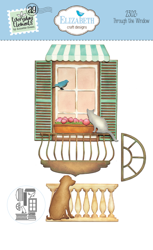 Elizabeth Craft Designs Romantic Revival Die Through the Window (2302) Elizabeth Craft Designs Romantic Revival Die Through the Window (2302)