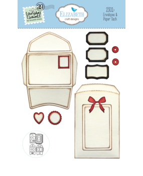 Elizabeth Craft Designs Romantic Revival Die Envelopes & Paper Sack (2301)