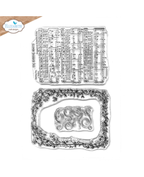 Elizabeth Craft Designs Romantic Revival Stamps Music & Ornate Frame (CS431)
