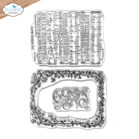 Elizabeth Craft Designs Romantic Revival Stamps Music & Ornate Frame (CS431) Elizabeth Craft Designs Romantic Revival Stamps Music & Ornate Frame (CS431)