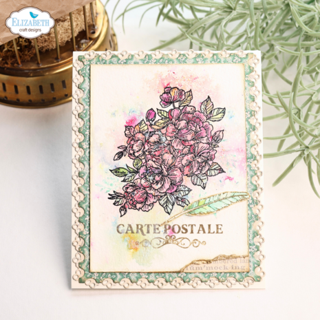 Elizabeth Craft Designs Romantic Revival Stamps Playing Card Collage (CS430) Elizabeth Craft Designs Romantic Revival Stamps Playing Card Collage (CS430)