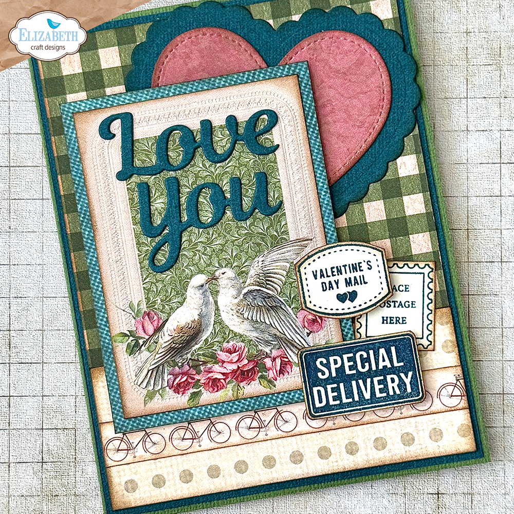 Elizabeth Craft Designs Romantic Revival Stamps Postcard Parts (CS429) Elizabeth Craft Designs Romantic Revival Stamps Postcard Parts (CS429)
