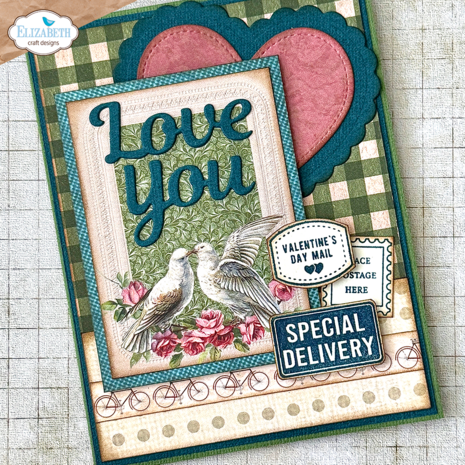 Elizabeth Craft Designs Romantic Revival Stamps Postcard Parts (CS429) Elizabeth Craft Designs Romantic Revival Stamps Postcard Parts (CS429)