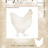 Tracy Evans Cluck 4x4 Inch Snippet Stencil (SS030)