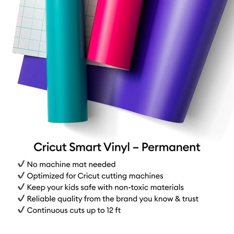 Cricut Smart Vinyl Permanent Party Pink 3 ft (2011608) Cricut Smart Vinyl Permanent Party Pink 3 ft (2011608)
