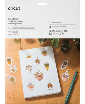 Cricut Printable Vinyl A4 White (12pcs) (2011883) Cricut Printable Vinyl A4 White (12pcs) (2011883)