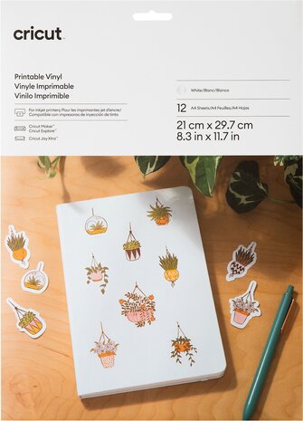 Cricut Printable Vinyl A4 White (12pcs) (2011883) Cricut Printable Vinyl A4 White (12pcs) (2011883)
