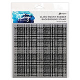 Ranger Simon Hurley create. Background Stamps 6x6 Inch Tartan Plaid (HUR92773)