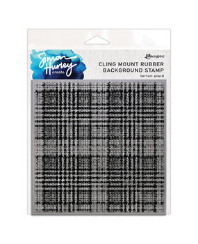 Ranger Simon Hurley create. Background Stamps 6x6 Inch Tartan Plaid (HUR92773)
