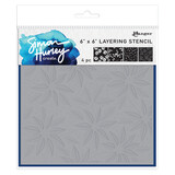 Ranger Simon Hurley create. Layering Stencils 6x6 Inch Festive Poinsettias (4pcs) (HUS91998)