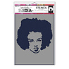 Ranger Dina Wakley MEdia Stencils Proud Woman (MDS87731)