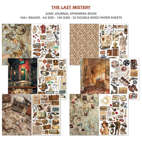 Ciao Bella The Last Mystery A4 Junk Journal Ephemera Book (32pcs) (CBB017)