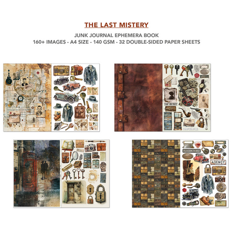 Ciao Bella The Last Mystery A4 Junk Journal Ephemera Book (32pcs) (CBB017)