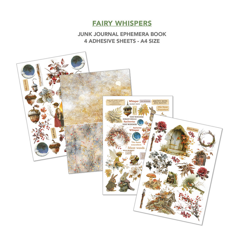 Ciao Bella Fairy Whispers A4 Junk Journal Ephemera Book (32pcs) (CBB019)
