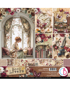Ciao Bella Book Lovers 12x12 Inch Paper Pad (12pcs) (CBPM091)